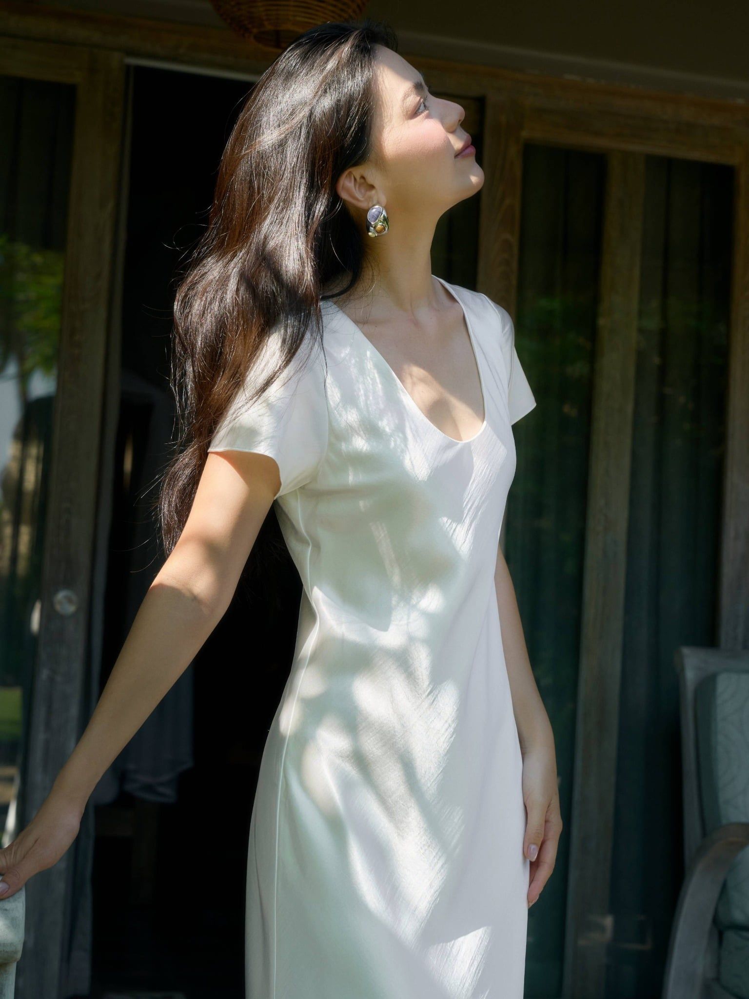  Đầm lụa đuôi cá | Mauve Mermaid Silk dress 