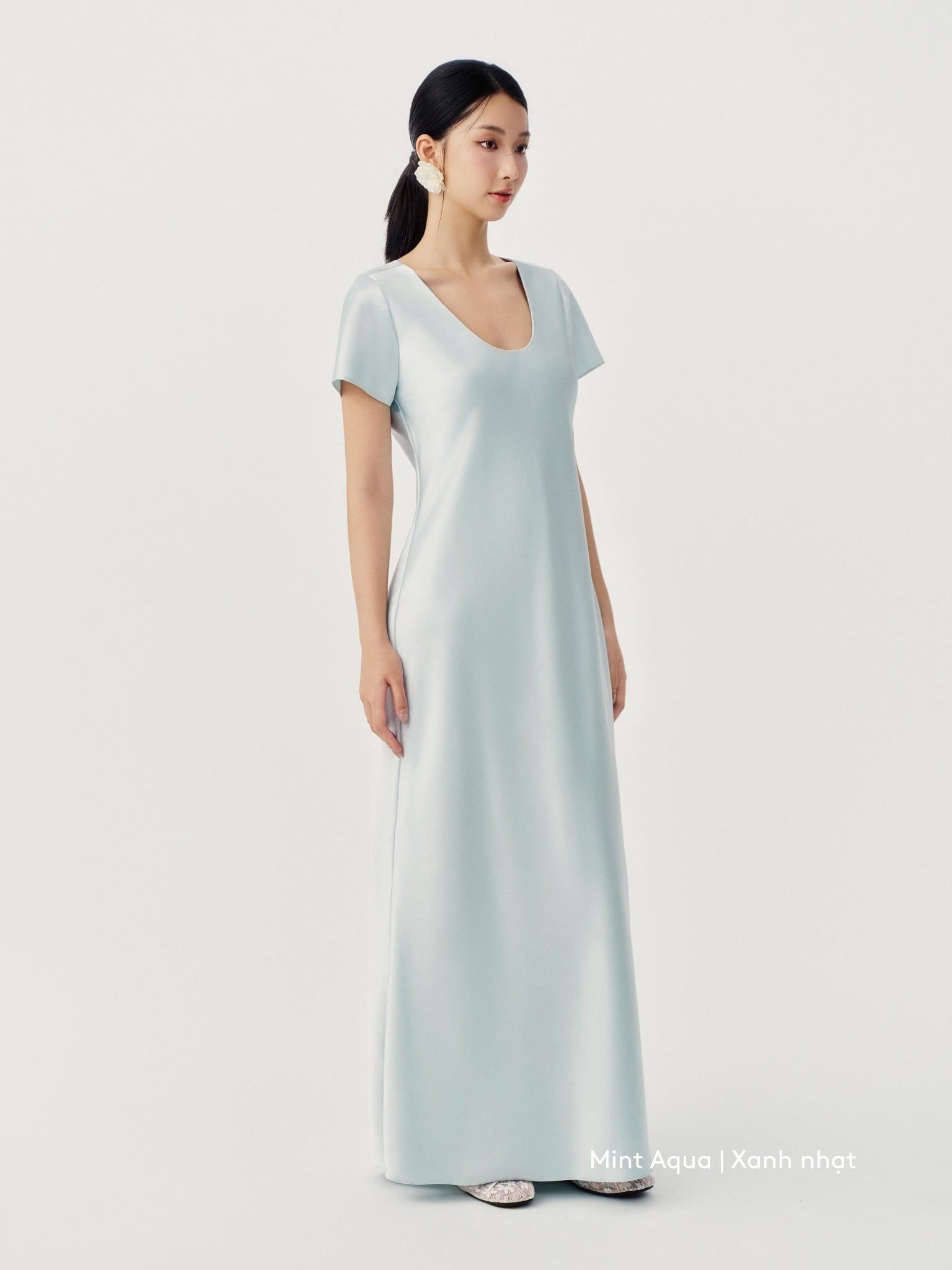  Đầm lụa đuôi cá | Mauve Mermaid Silk dress 