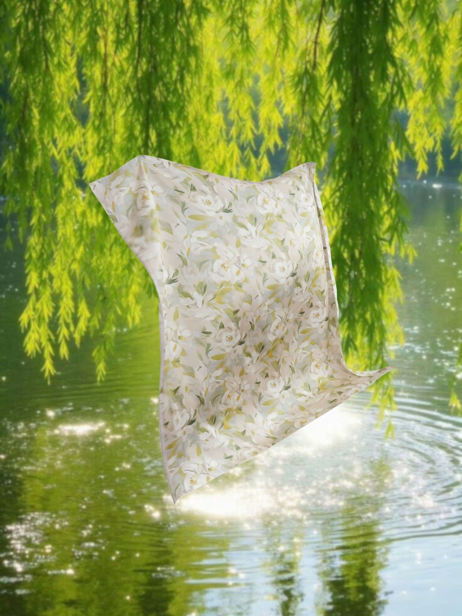  Khăn lụa | Mauve silk scarf 