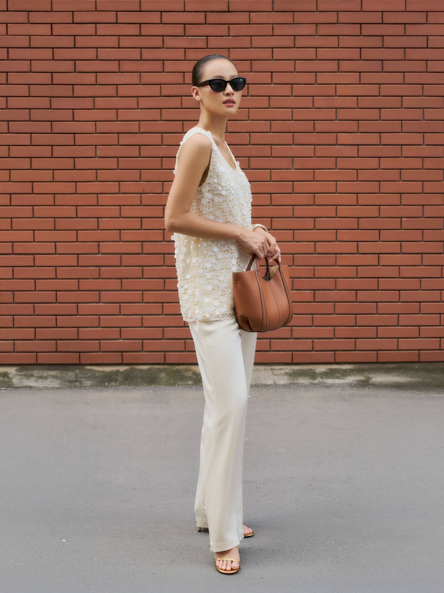 Quần lụa 2 lớp ống suông | Mauve Silk pants 
