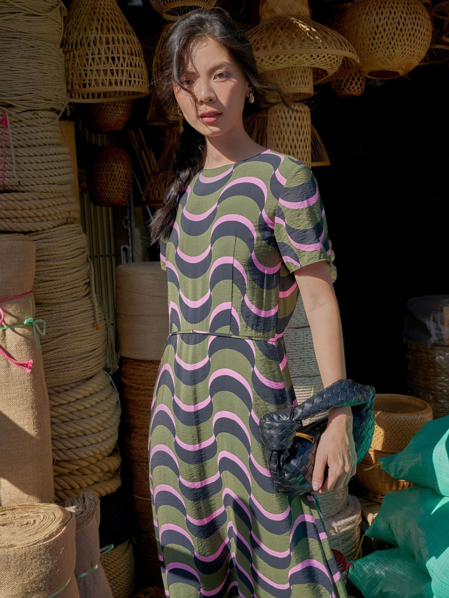  Đầm Nguyệt tùng chữ A | Mauve Moon dress 