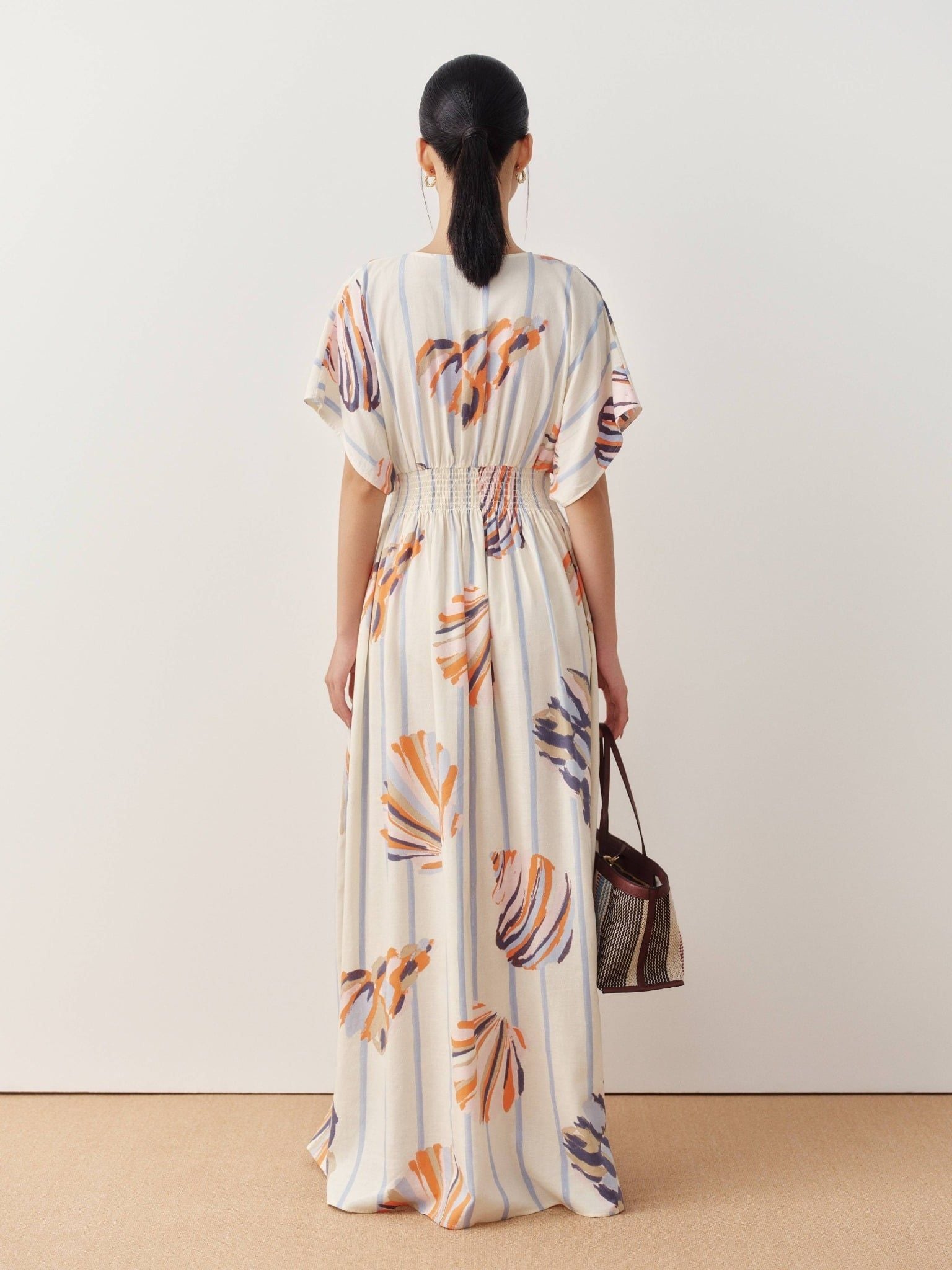  Đầm maxi hoạ tiết | Mauve Flowy maxi dress 