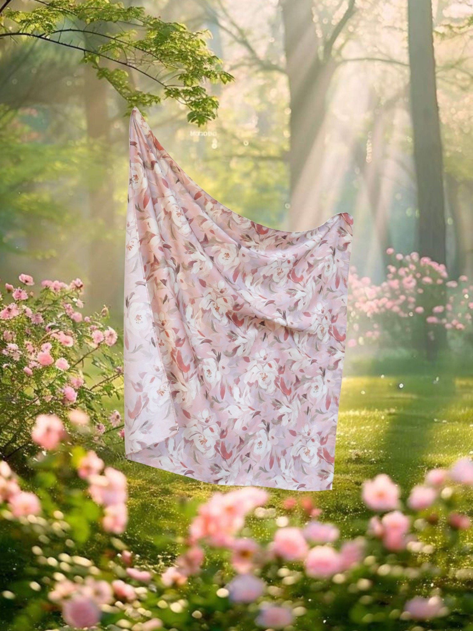  Khăn lụa | Mauve silk scarf 