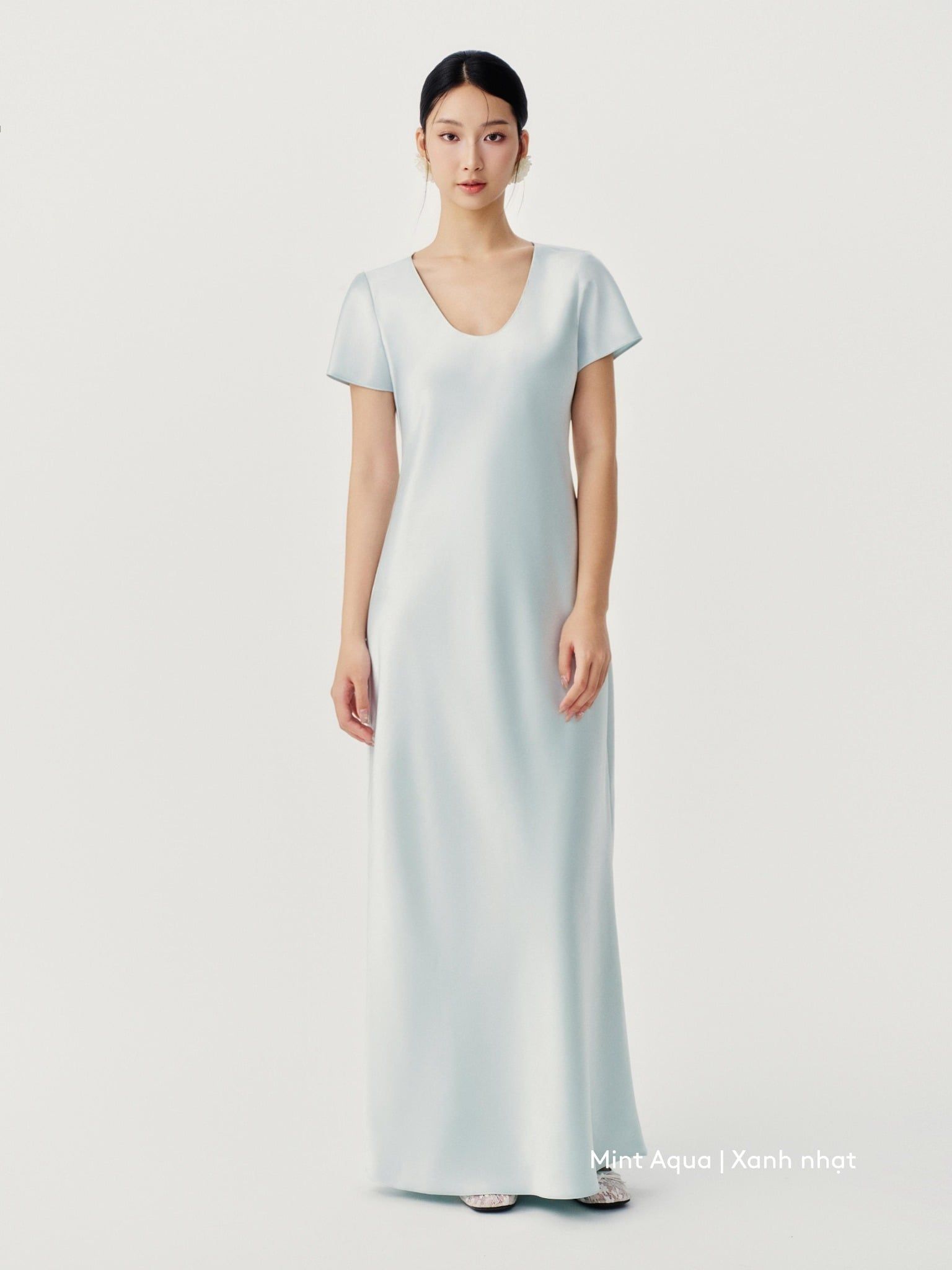  Đầm lụa đuôi cá | Mauve Mermaid Silk dress 