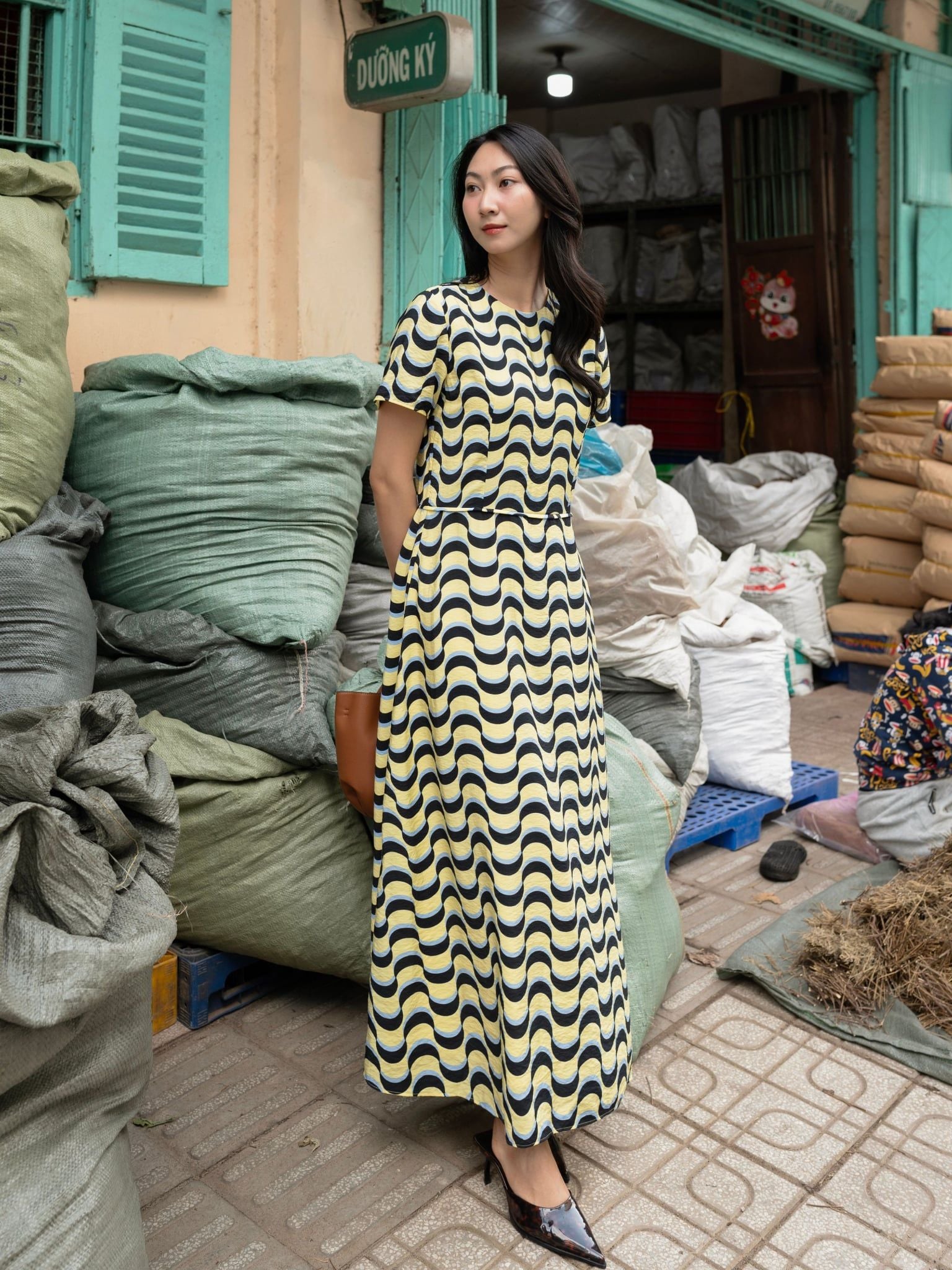  Đầm Nguyệt tùng chữ A | Mauve Moon dress 