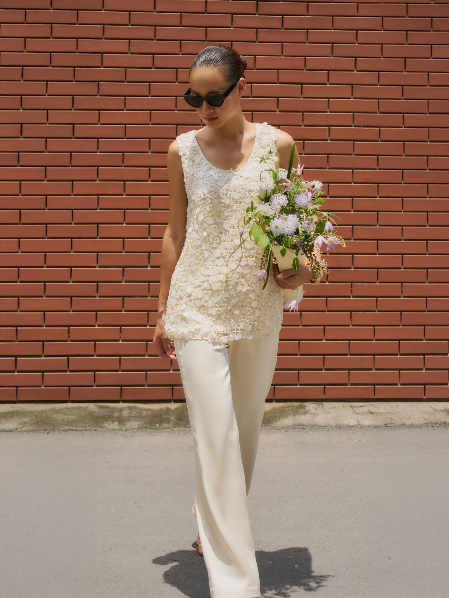 Quần lụa 2 lớp ống suông | Mauve Silk pants 