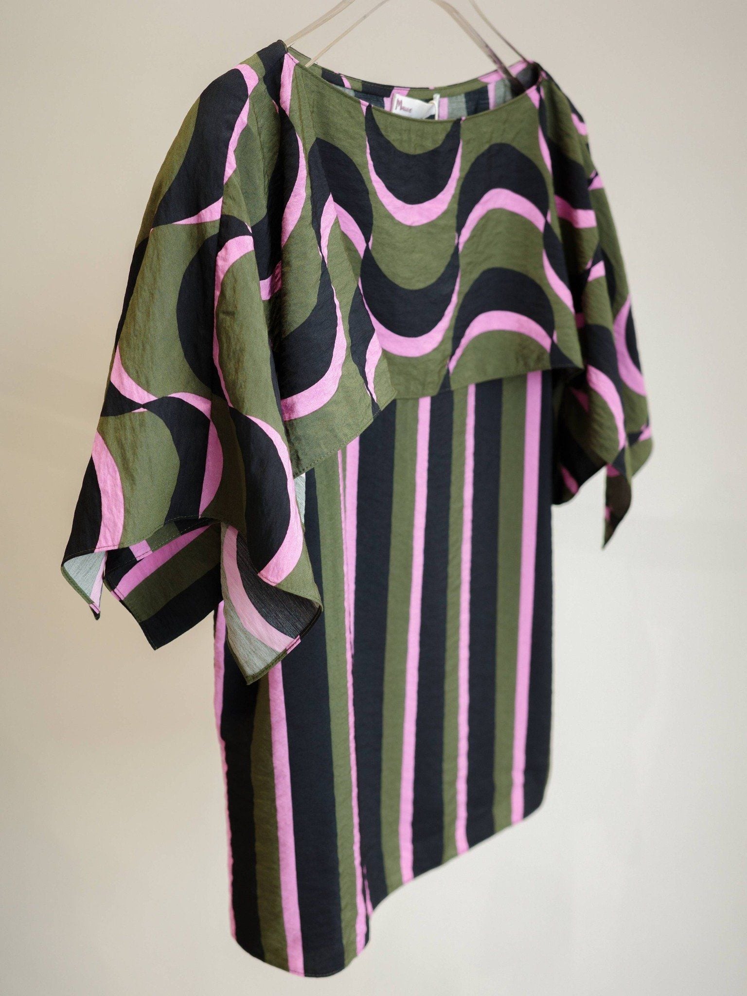  Áo sọc phối bèo | Mauve City top 