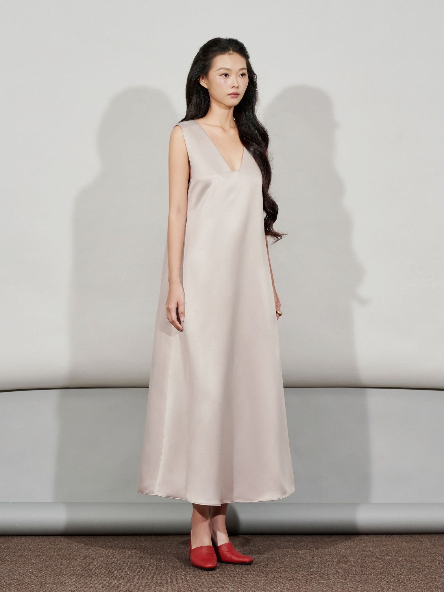  Đầm cổ tim cách điệu | Mauve Luxe dress 