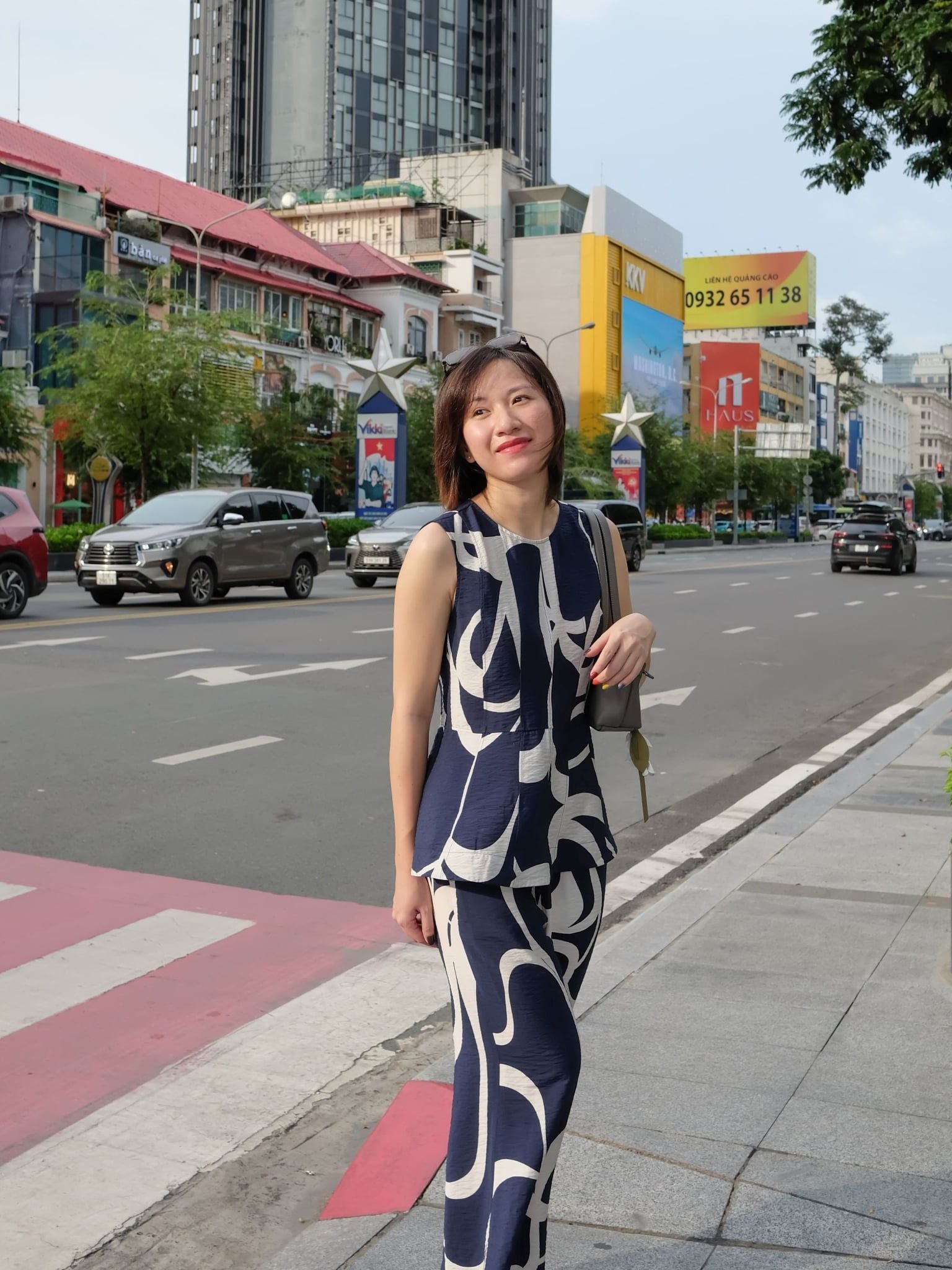  Áo hoạ tiết tùng xoè | Mauve Peplum top 