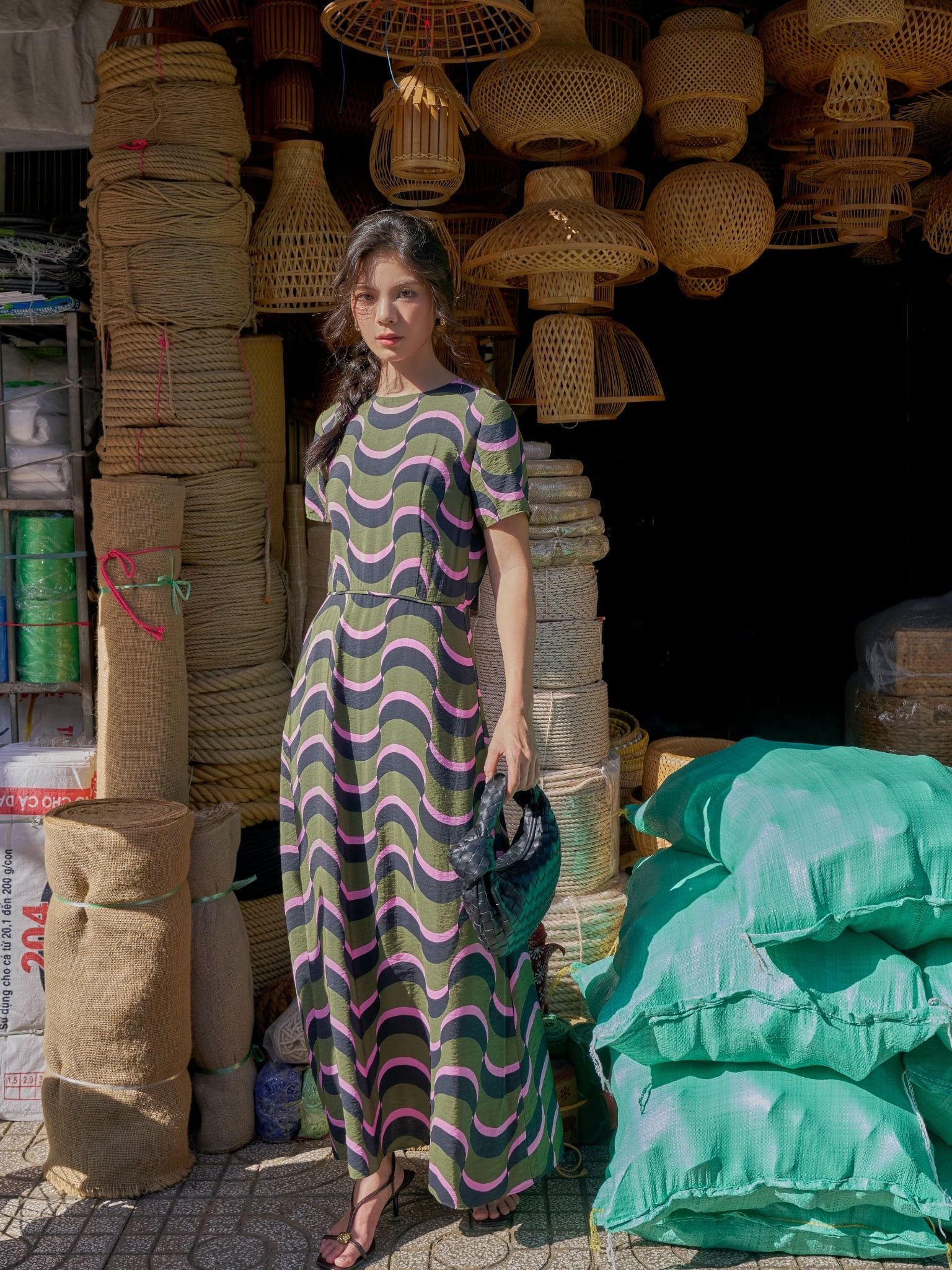  Đầm Nguyệt tùng chữ A | Mauve Moon dress 