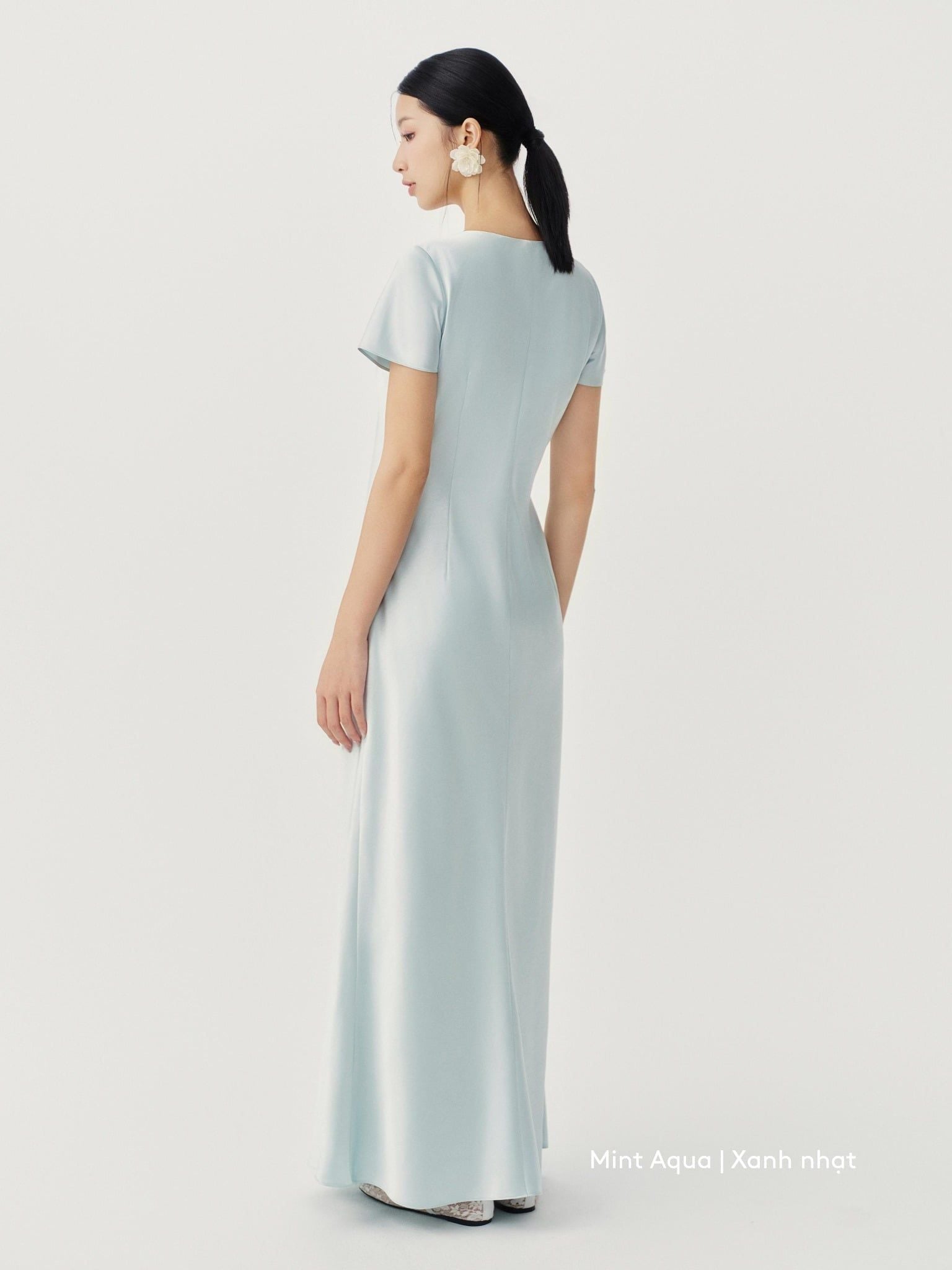  Đầm lụa đuôi cá | Mauve Mermaid Silk dress 