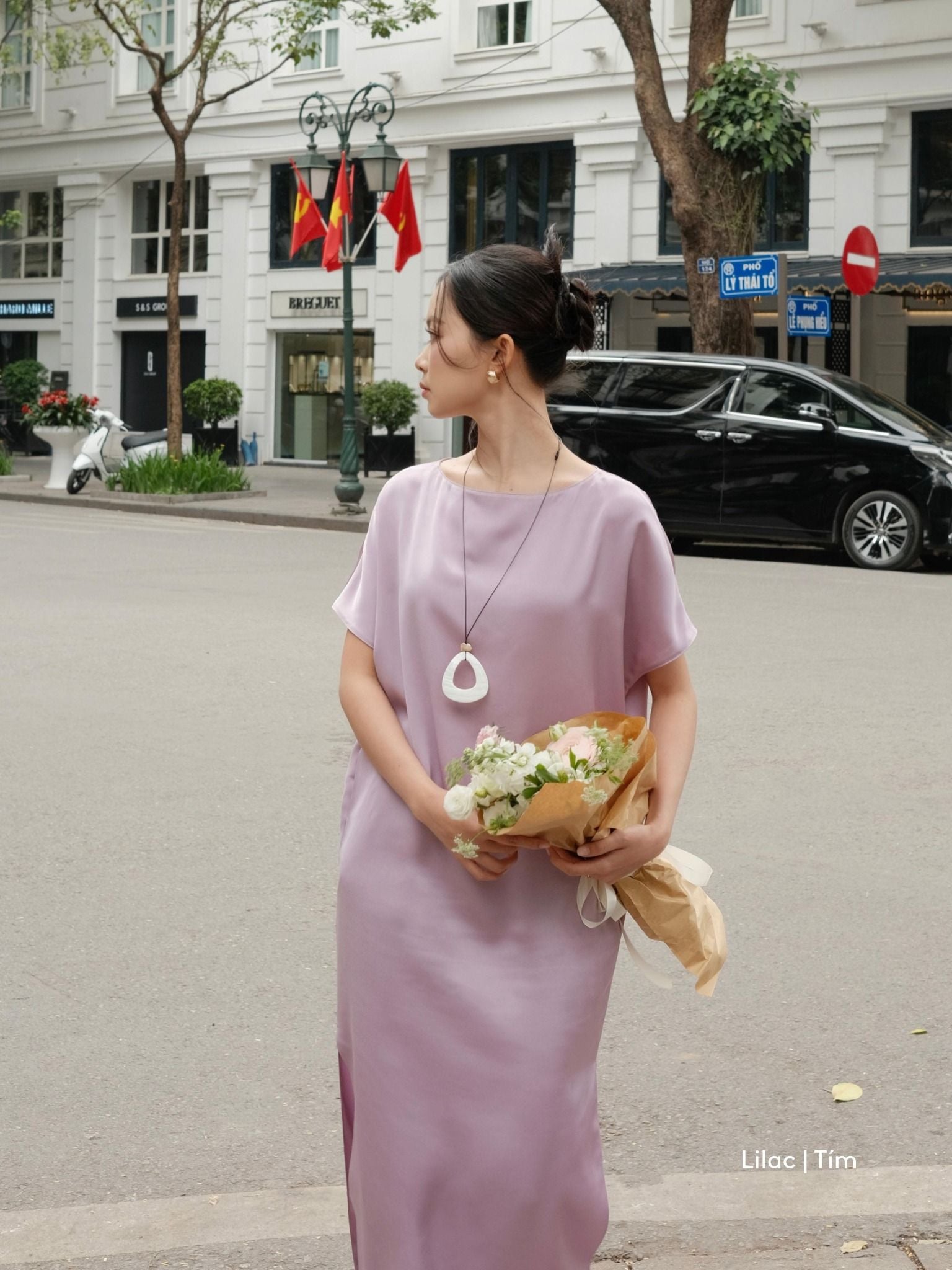  Mauve Signature dress - phiên bản trơn màu nâng cấp 