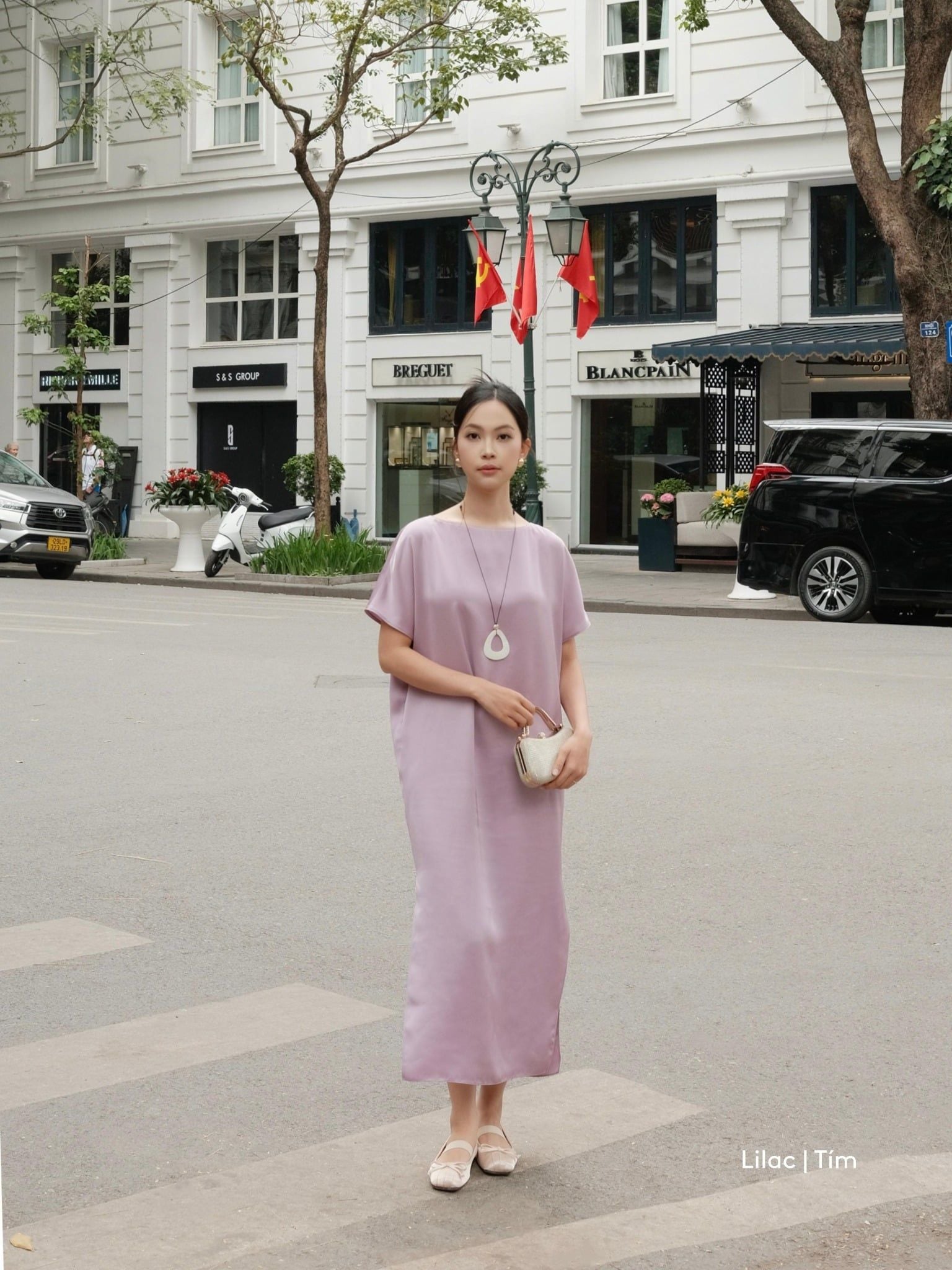  Mauve Signature dress - phiên bản trơn màu nâng cấp 