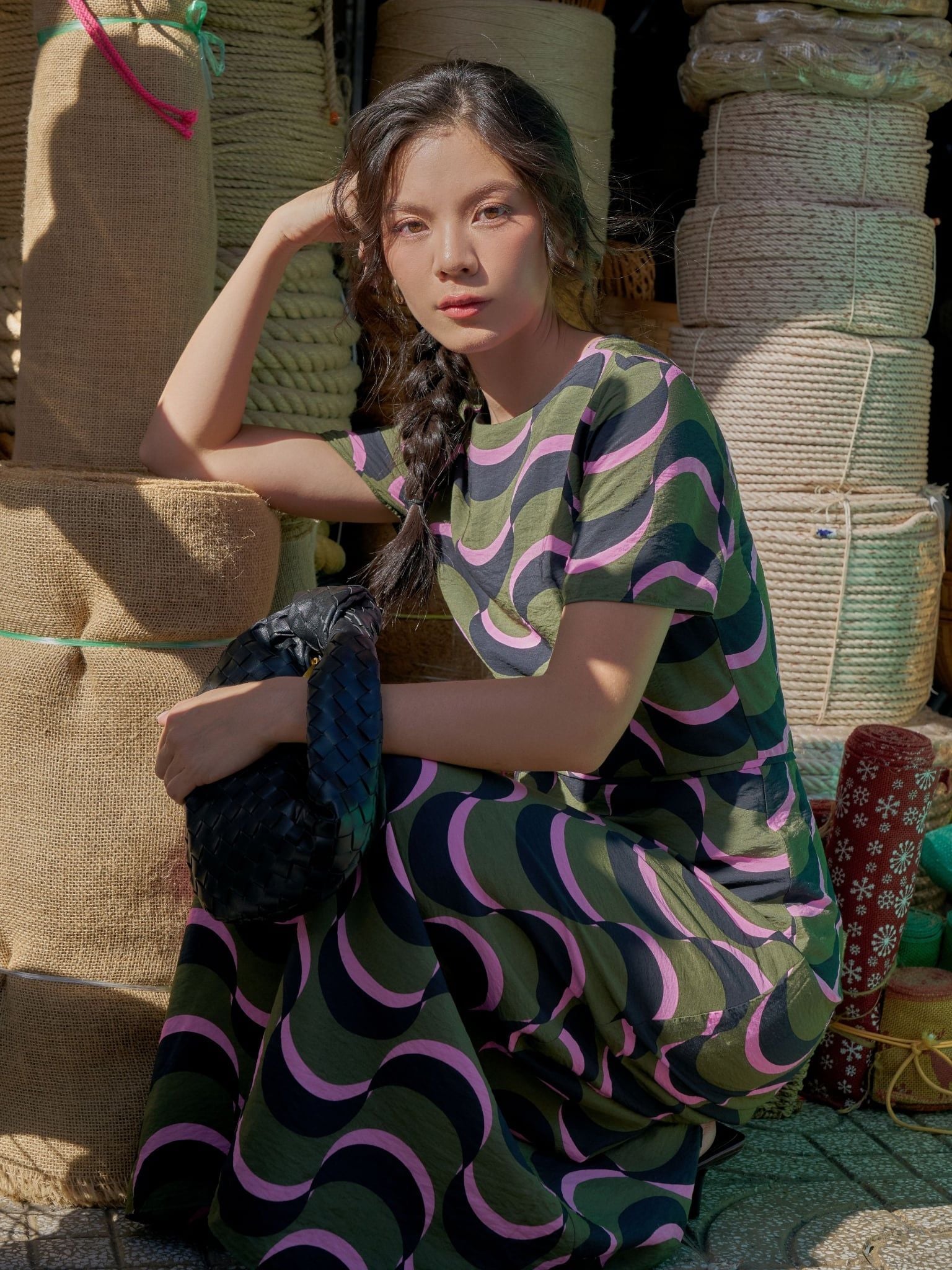  Đầm Nguyệt tùng chữ A | Mauve Moon dress 