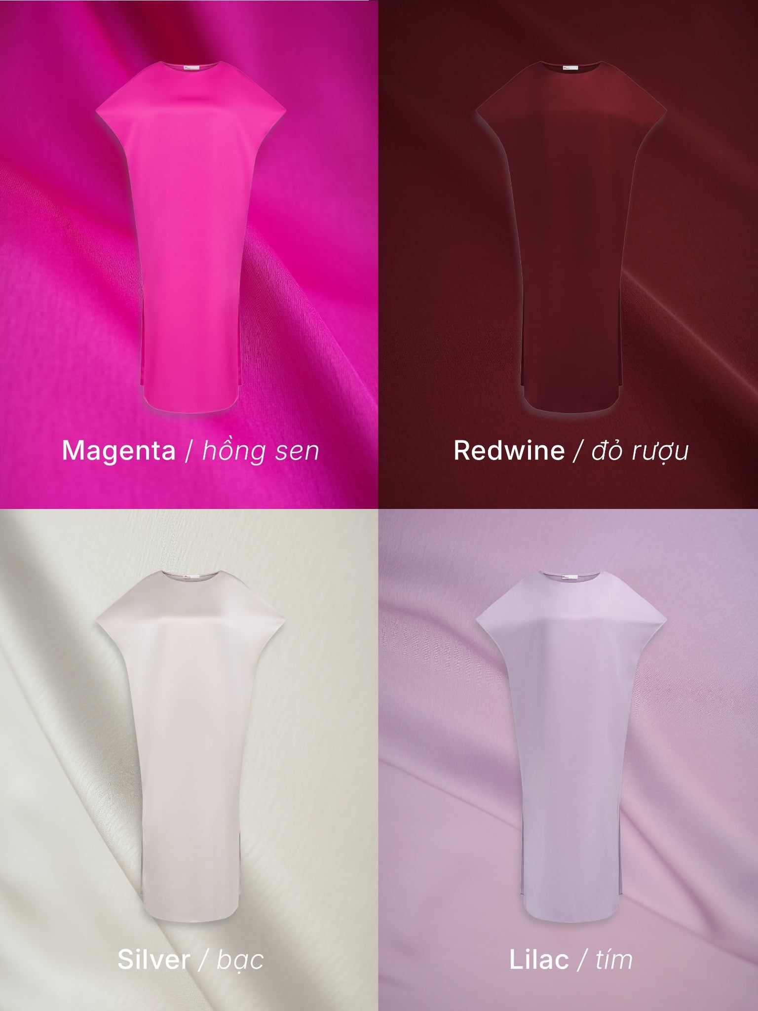  Mauve Signature dress - phiên bản trơn màu nâng cấp 