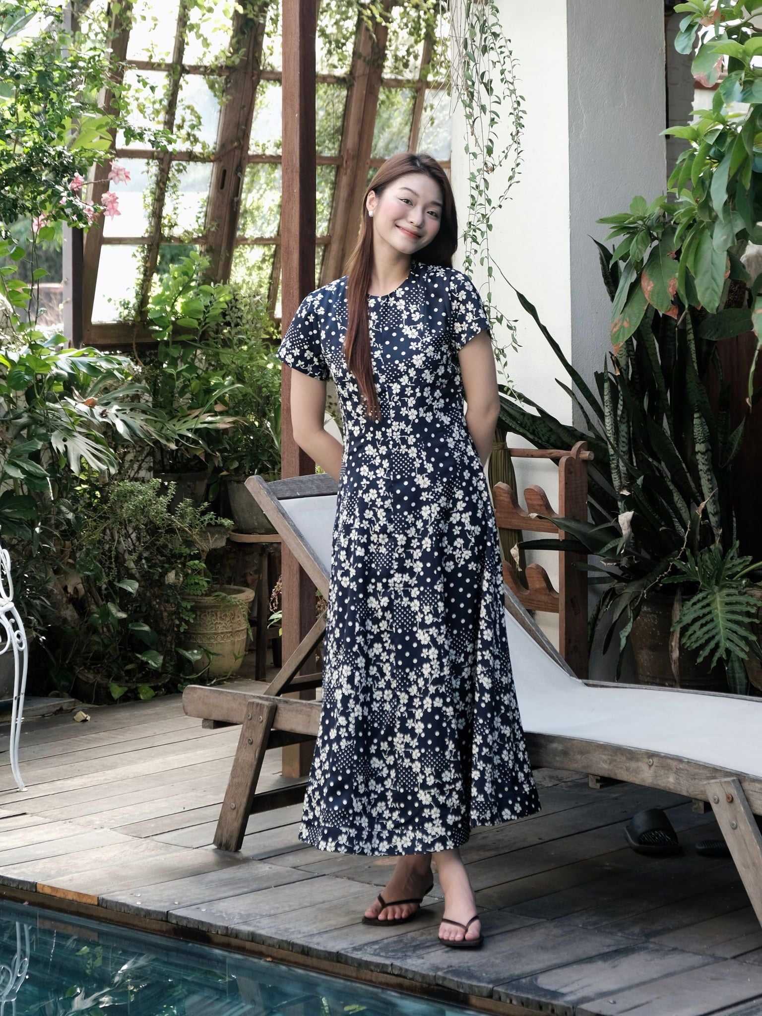  Đầm Thanh Hoa midi tùng xoè | Mauve Grace dress 