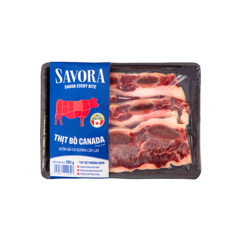  Sườn Bò Canada Có Xương Cắt Lát 300 G 