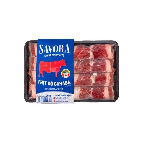  Ba Chỉ Bò Canada Cắt Cuộn 250 G 
