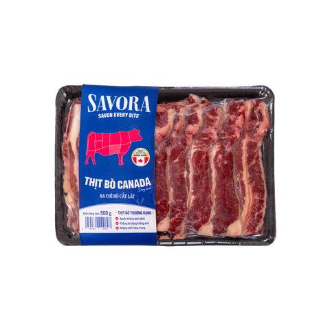  Ba Chỉ Bò Canada Cắt Lát 500 G 