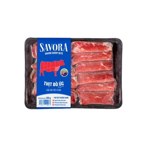  Gầu Bò Úc Cắt Cuộn 250 G 