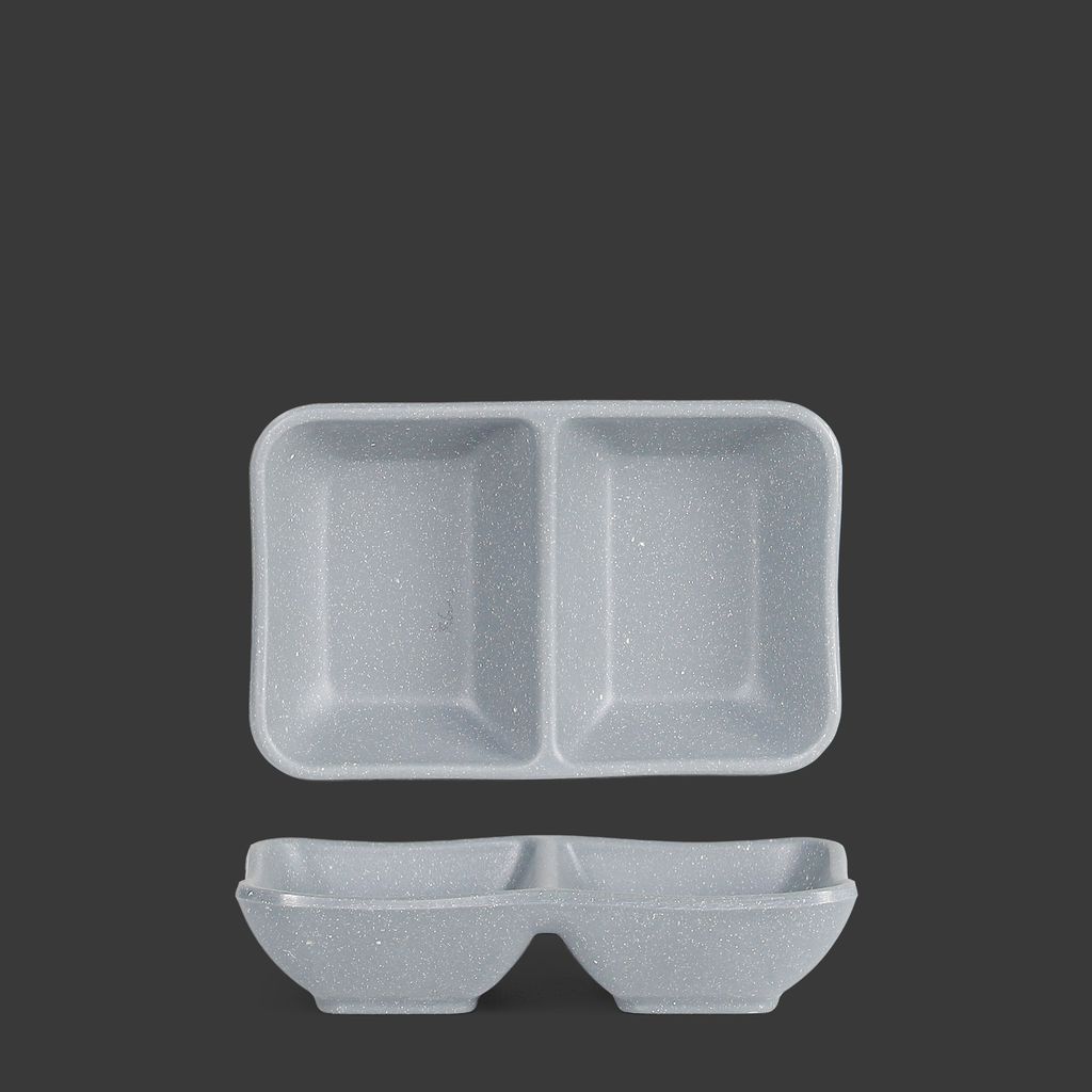 Dĩa Tương 2 Ngăn Nhám Mờ 5