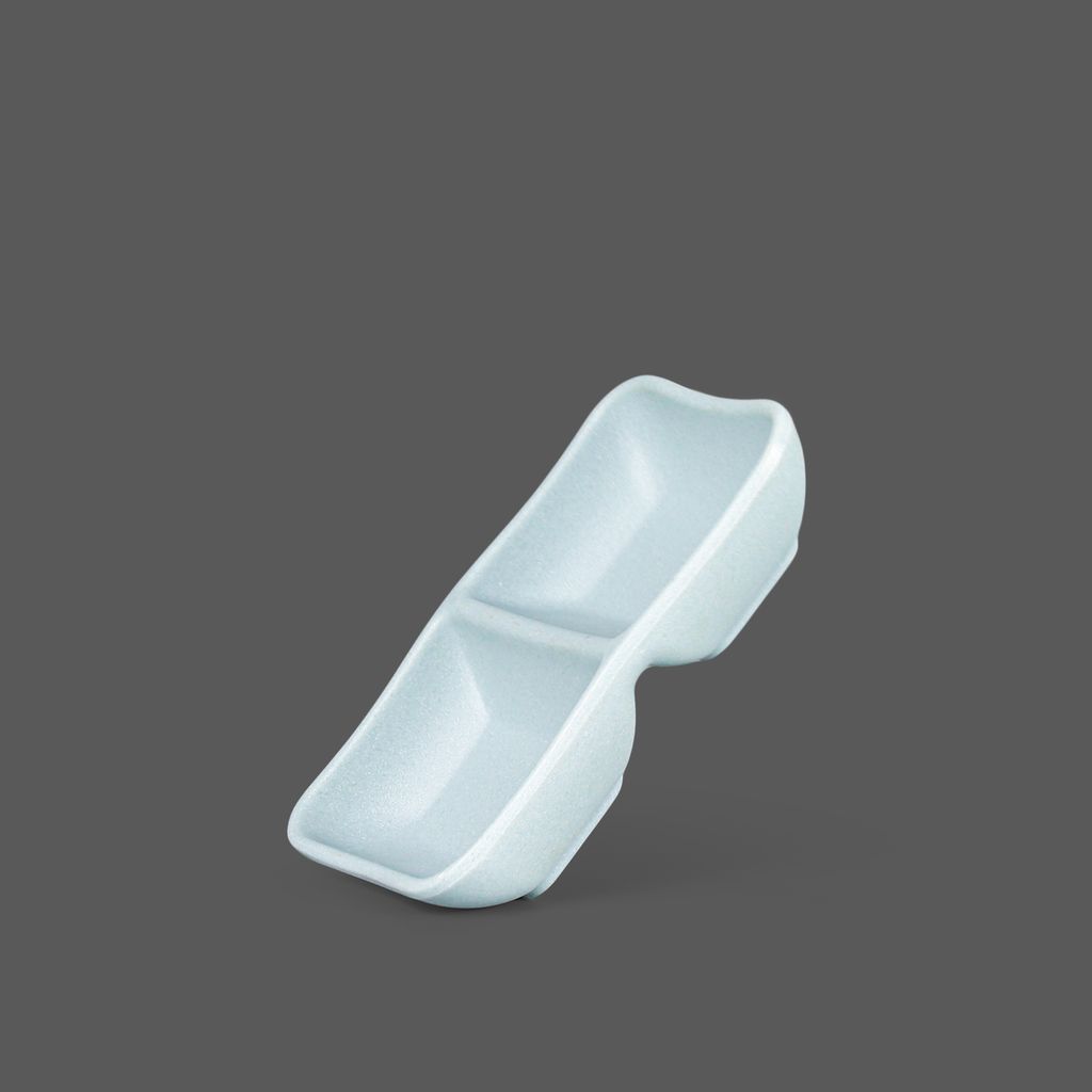 Blurry Matte 2 section sauce dish 5