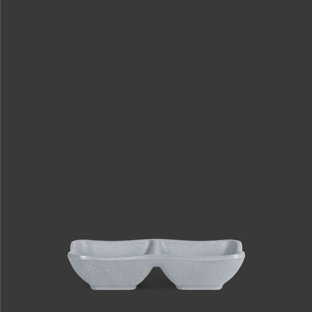 Blurry Matte 2 section sauce dish 5