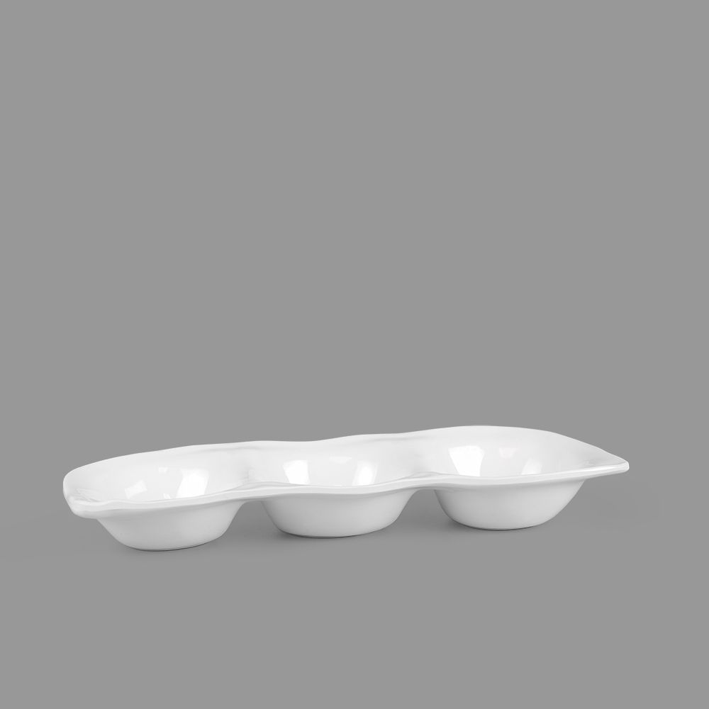 3-section sauce tray 10.5