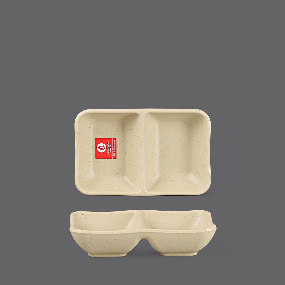 Dĩa Tương 2 Ngăn Nhám Mờ 5