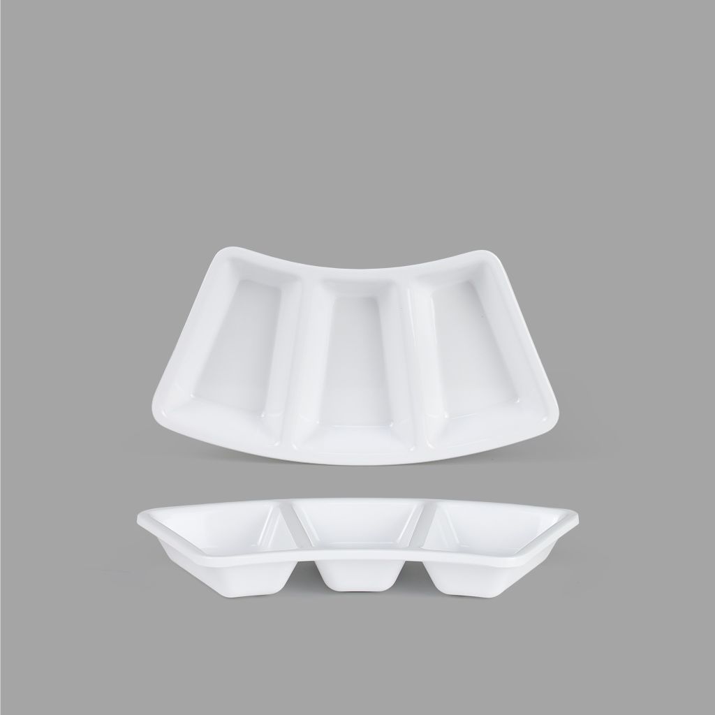3-Section Sauce Dish 6.9
