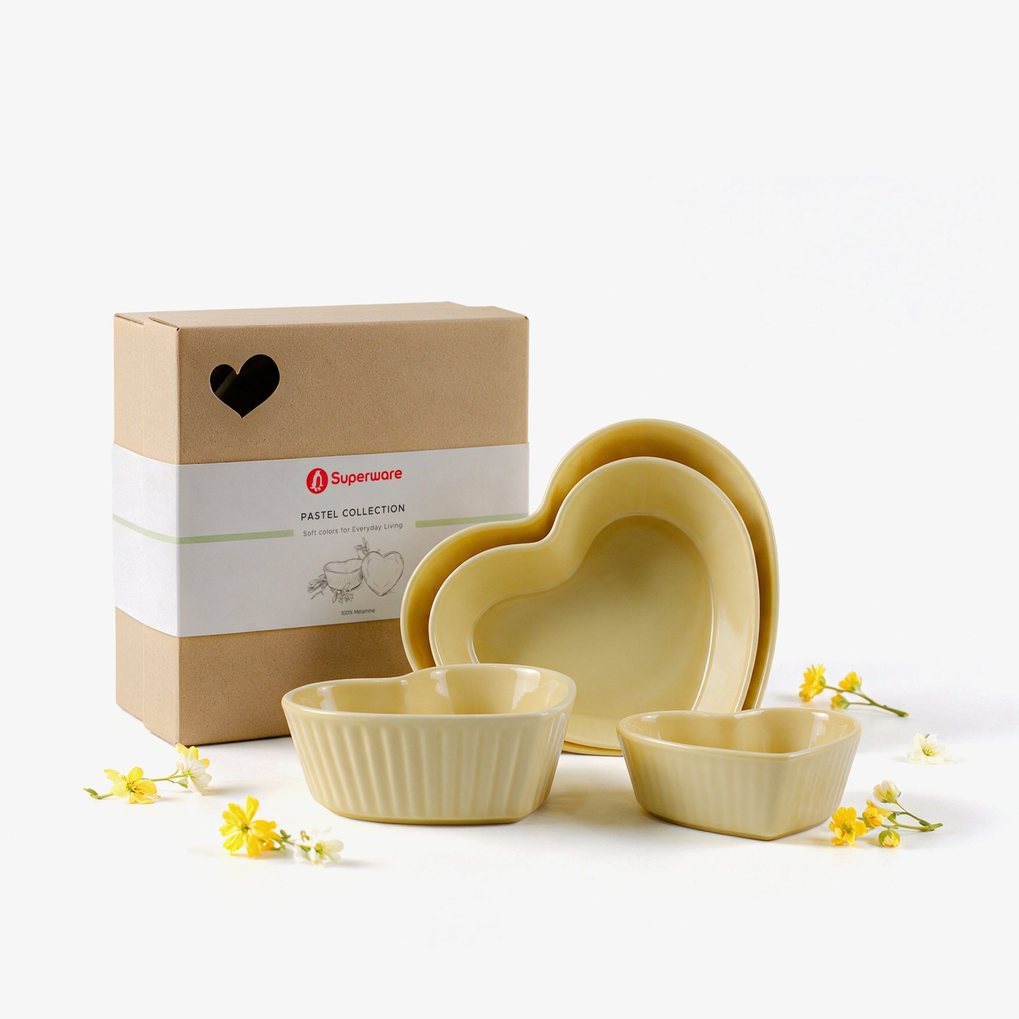  Bộ Quà Tặng Trái Tim | Pastel Yellow 