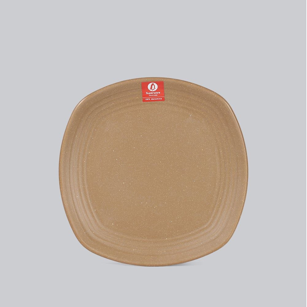 Matte square rounded edge plate 8.5