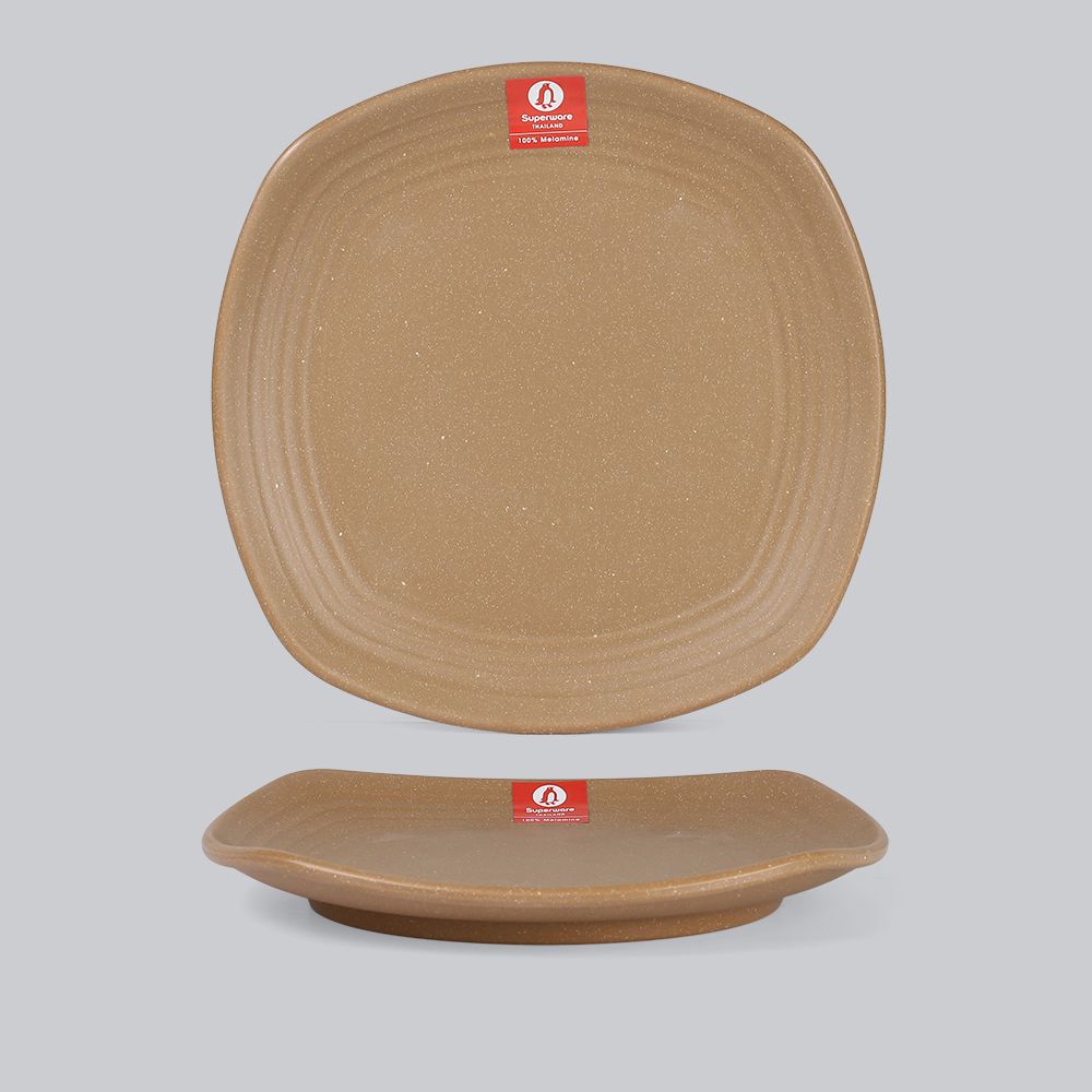 Matte square rounded edge plate 8.5
