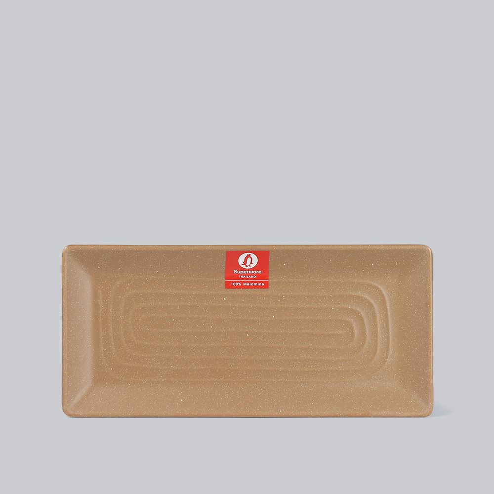 Matte rectangular plate 12