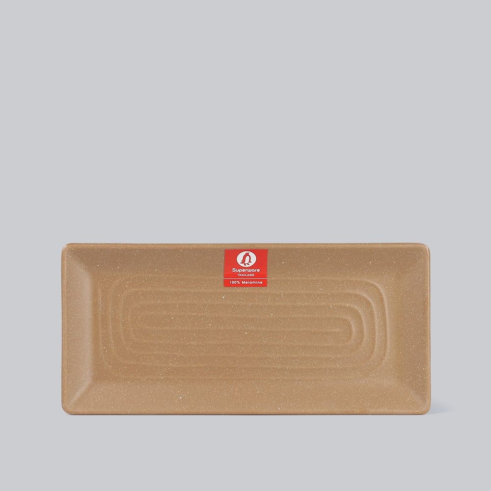 Matte rectangular plate 8.5