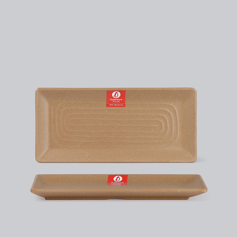 Matte rectangular plate 12
