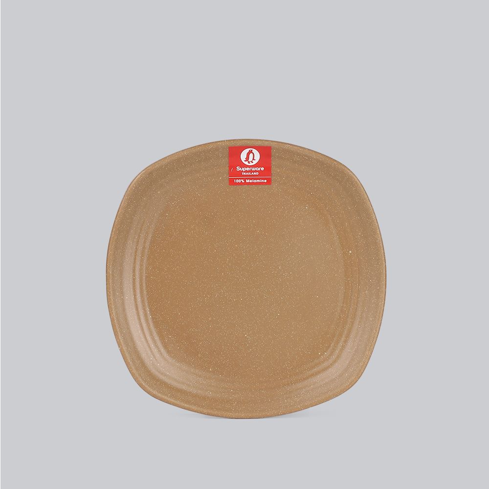 Matte square rounded edge plate 6.5