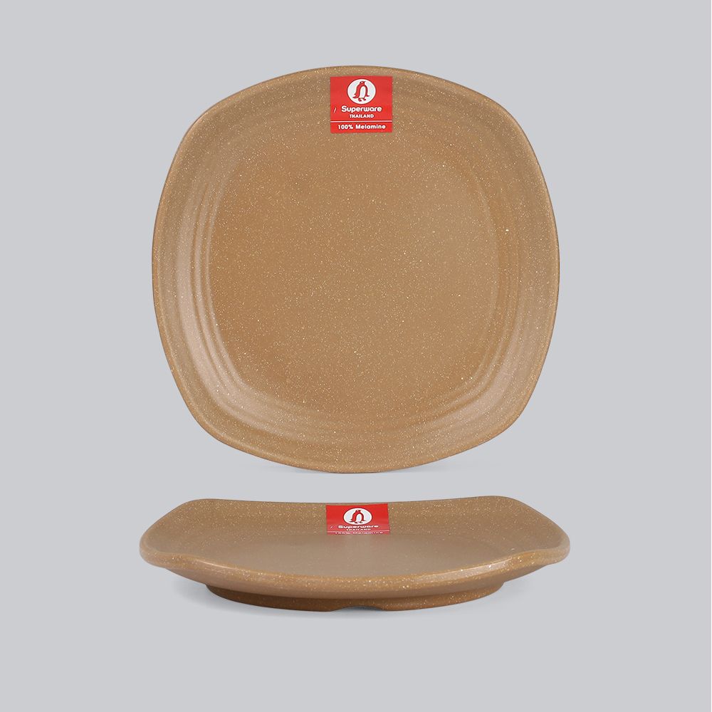 Matte square rounded edge plate 6.5