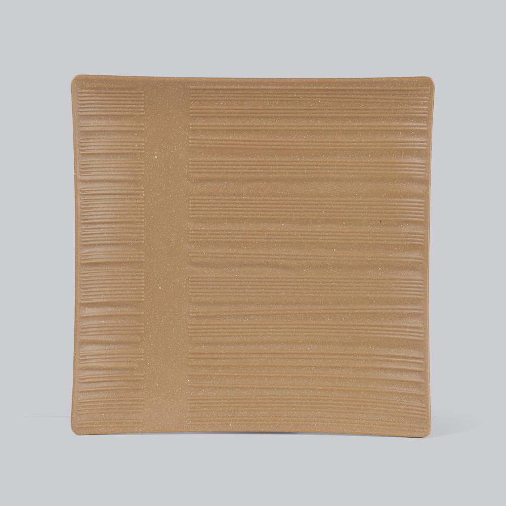 Blurry Matte texture square plate 9.4