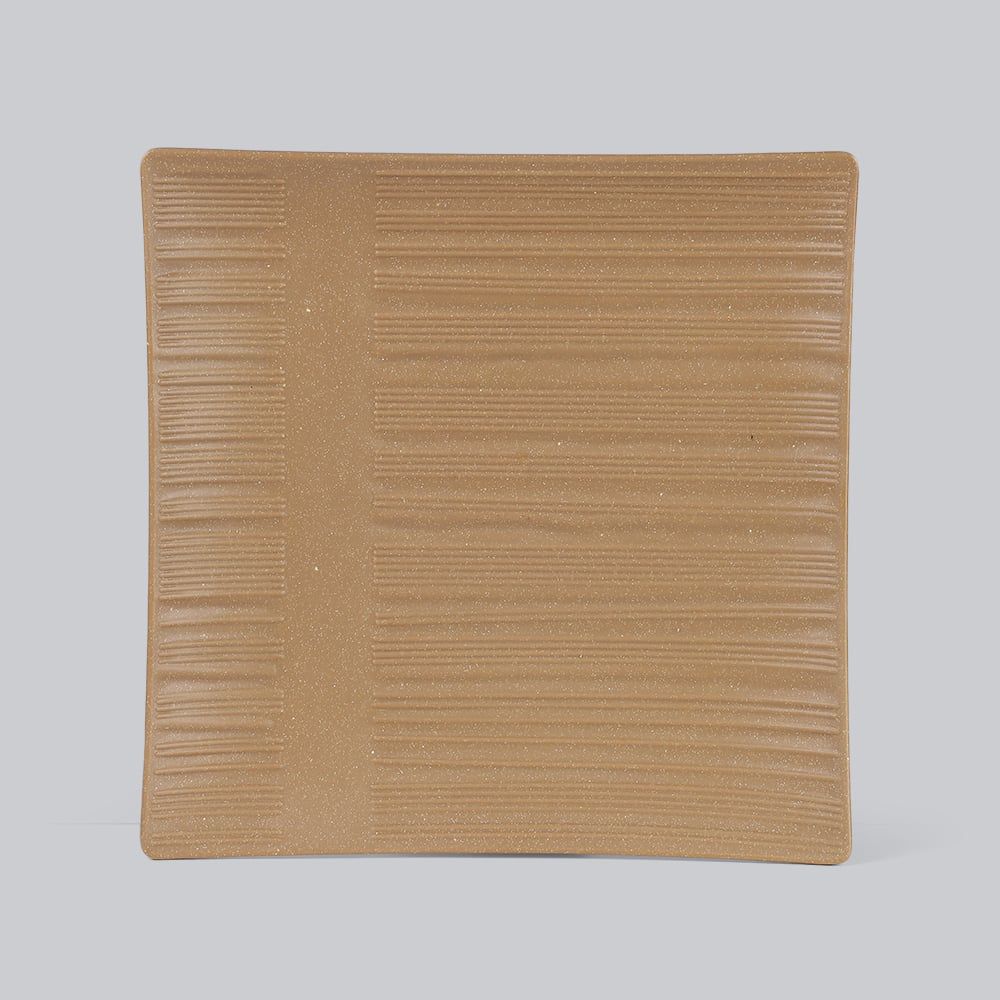 Blurry Matte texture square plate 10.5