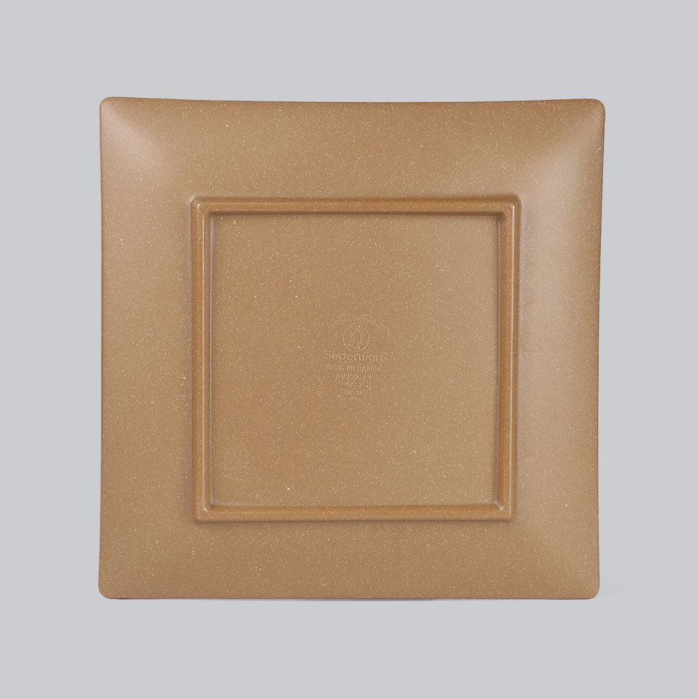 Blurry Matte texture square plate 9.4