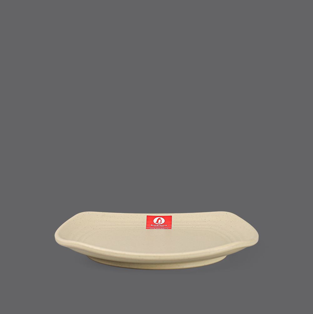 Matte square rounded edge plate 7.5