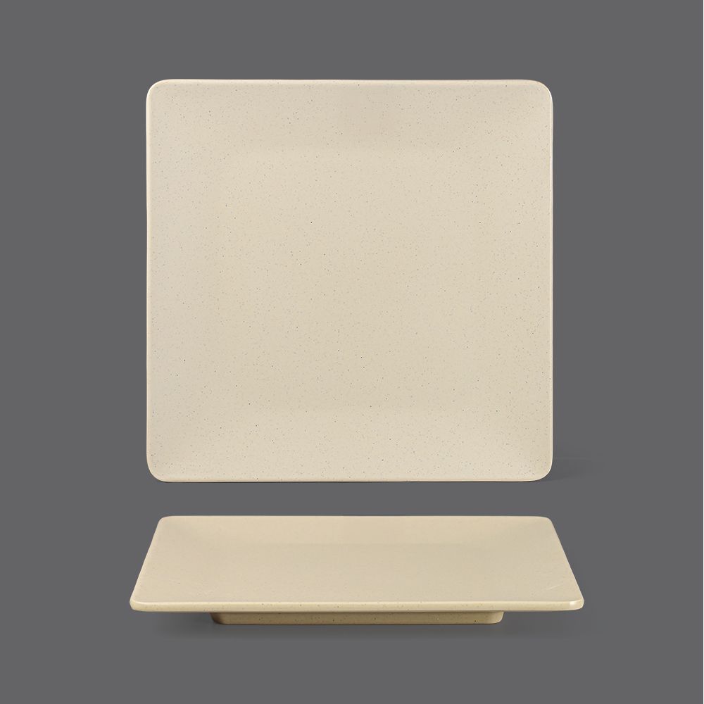 Matte square plate 9.5