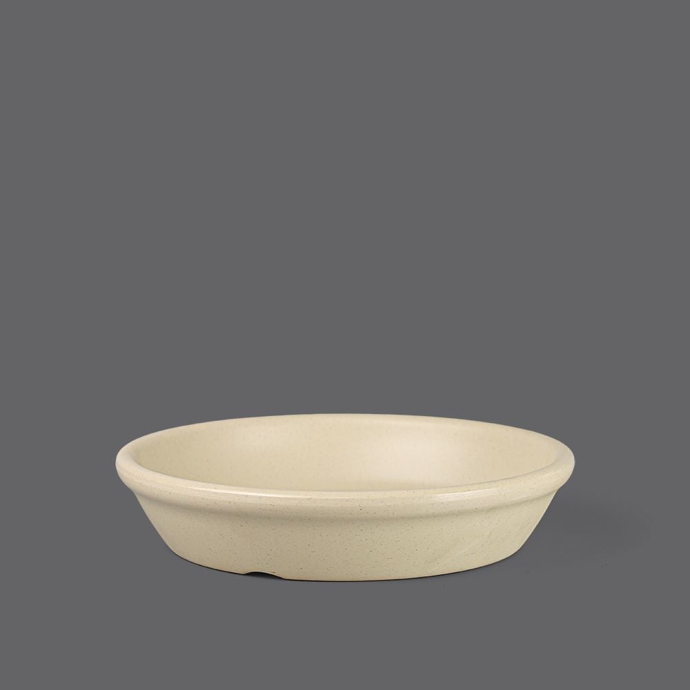 Matte round plate 9.8