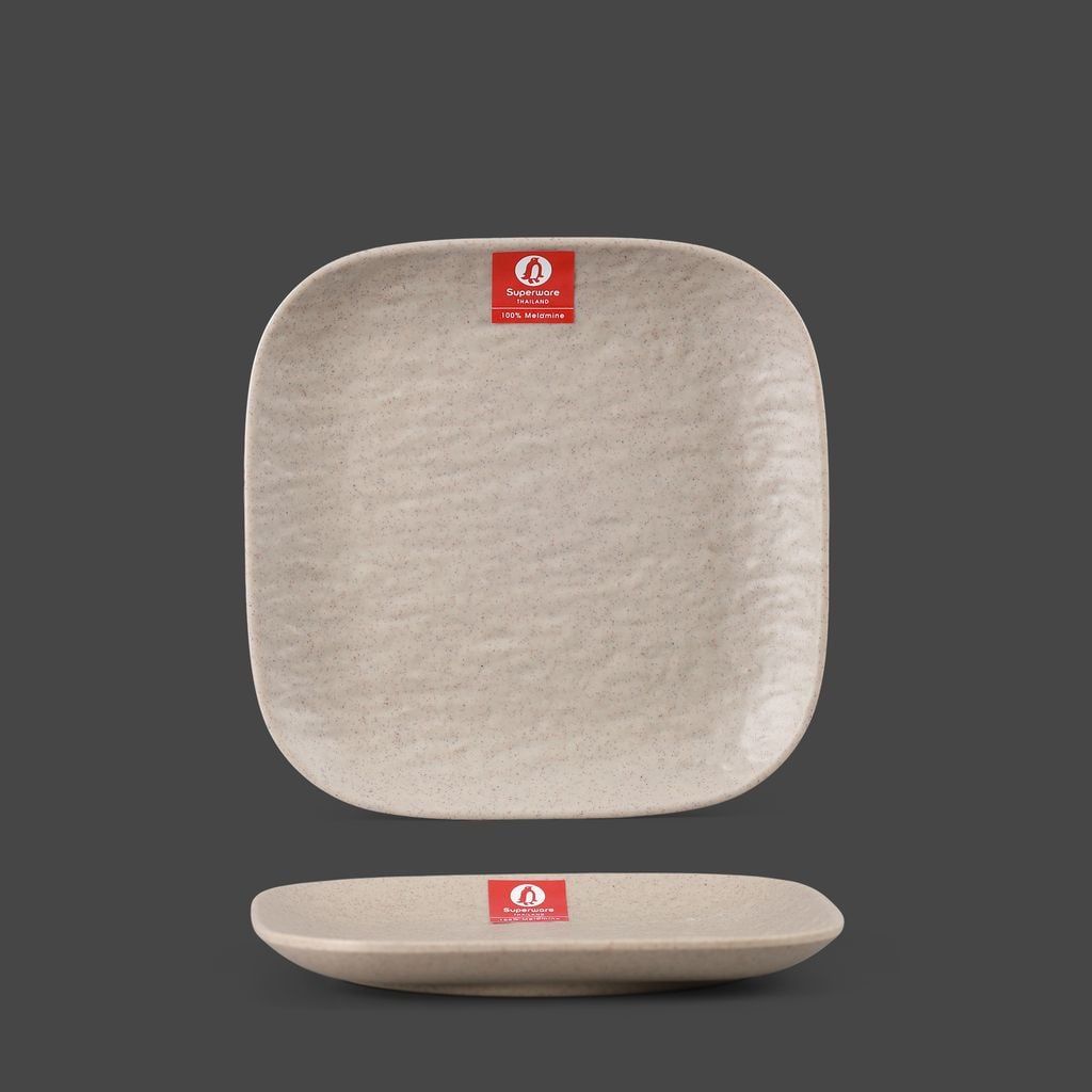 Dĩa Vuông Nhám Vân Đá 7