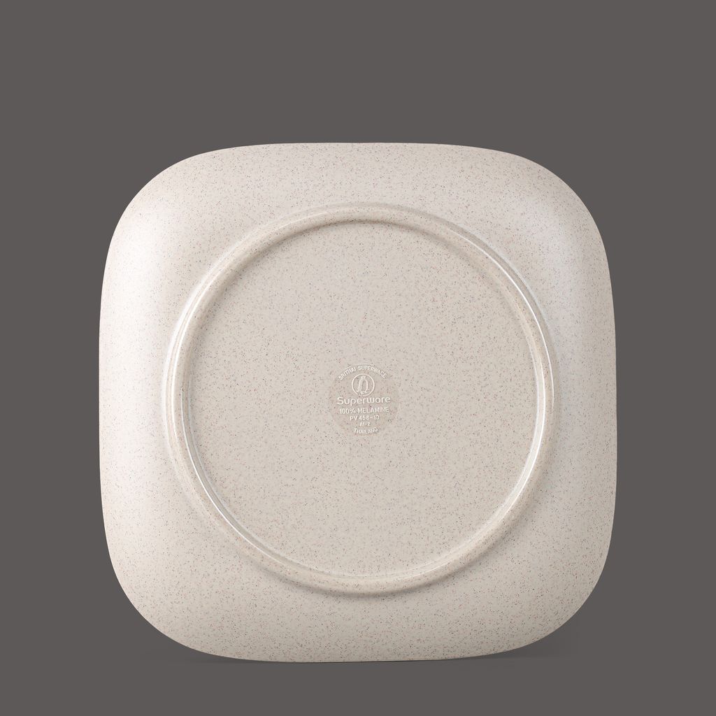 Dĩa Vuông Nhám Vân Đá 10