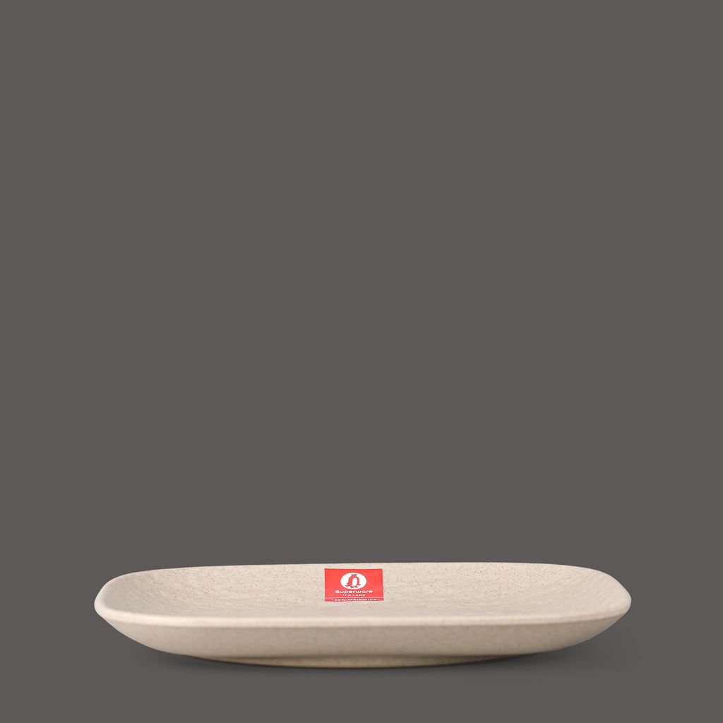 Dĩa Vuông Nhám Vân Đá 10