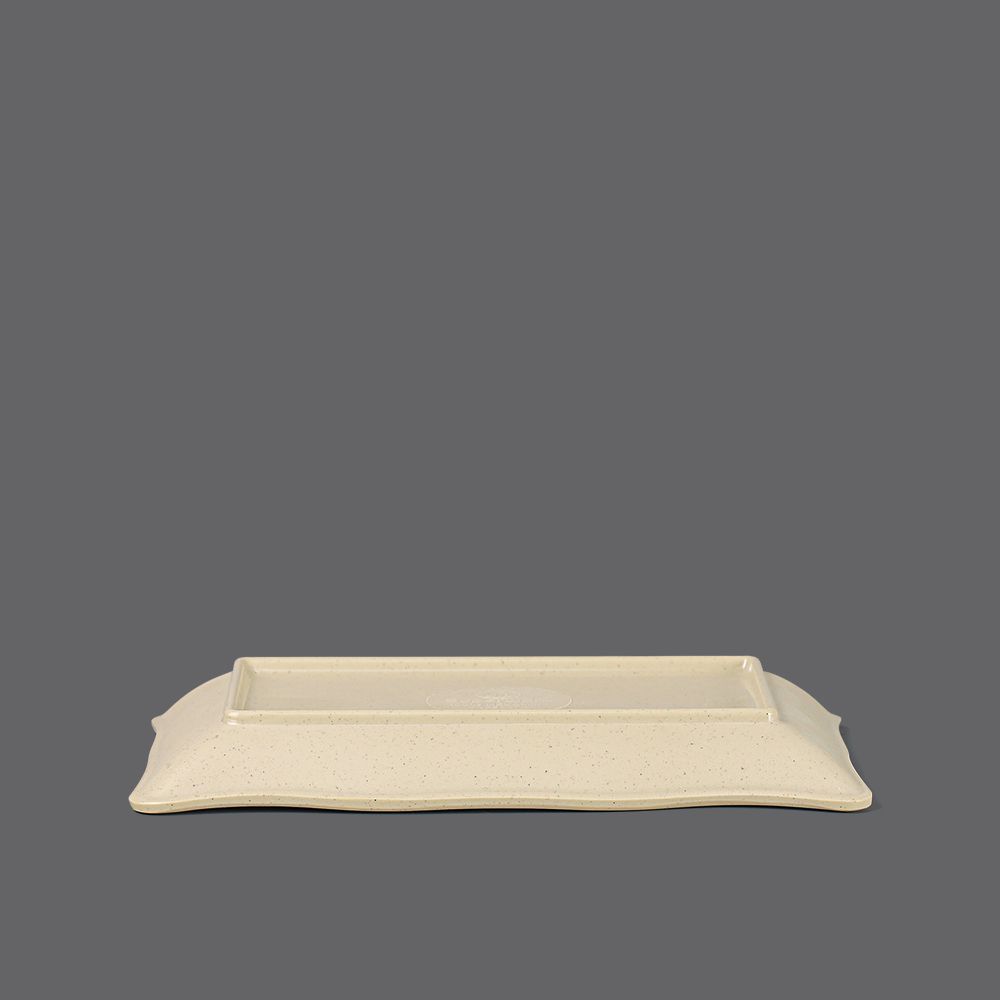 Blurry Matte 2 sections rectagular plate 7.7