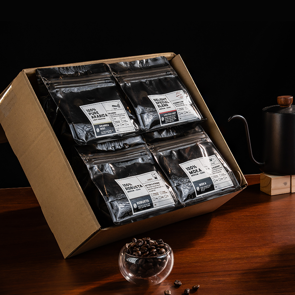  [COMBO CÀ PHÊ 1] COMBO TRẢI NGHIỆM | Trải nghiệm 4 loại Cafe nguyên chất pha tại nhà 