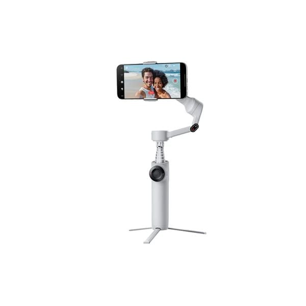  Gimbal Insta360 Flow 2 AI Tracker Bundle Stone Gray - Tay cầm chống rung điện thoại 